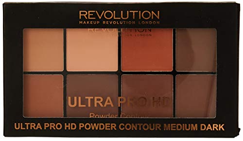 Makeup Revolution - Paleta Contorno en Polvo Ultra Pro HD - Medium Dark