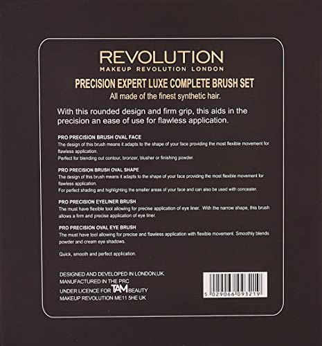 Makeup Revolution - Set de Brochas Precision Expert Luxe Complete