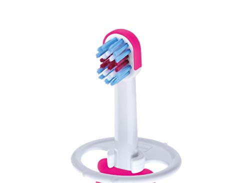 MAM Baby's Brush - Cepillo de dientes para bebé, con anillo de seguridad, 6 + meses, color rosa