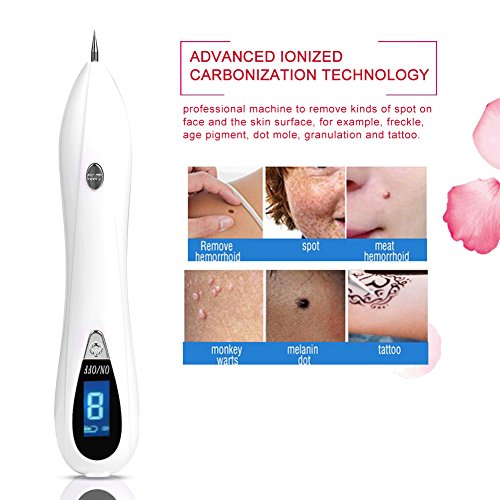 Manchas Cara Eliminación,Spot Mole Ir a tatuaje para salón de belleza en casa(Plata)