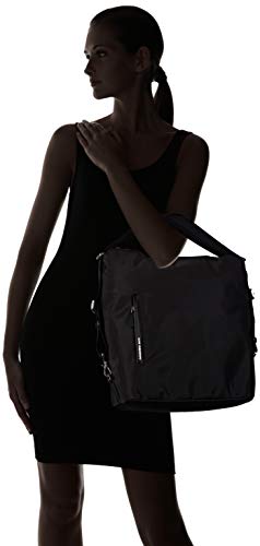 Mandarina Duck Hunter, Bolso Bandolera para Mujer, Negro (Nero/Black), 10x21x28.5 cm (B x H x T)