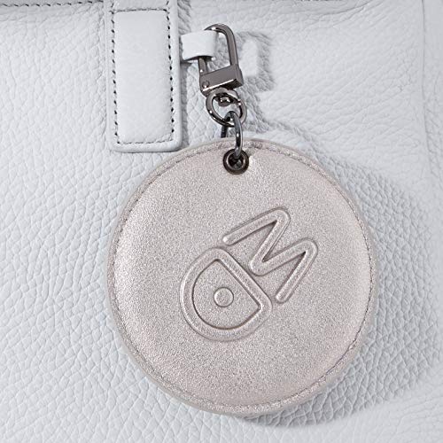Mandarina Duck Mellow Leather Tracolla, Bolsa de mensajero para Mujer, Gris (Mist), 12x19x28 Centimeters (W x H x L)