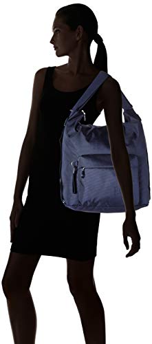 Mandarina Duck Mellow Leather Tracolla/Amphora, Bolso bandolera para Mujer, Azul (Dress Blue), 10x21x28.5 cm (B x H x T)