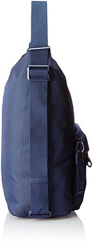 Mandarina Duck Mellow Leather Tracolla/Amphora, Bolso bandolera para Mujer, Azul (Dress Blue), 10x21x28.5 cm (B x H x T)