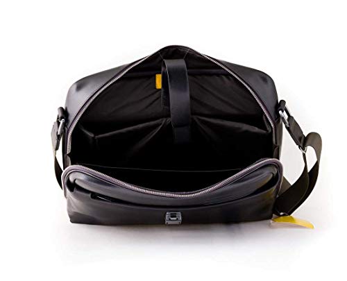 Mandarina Duck Times - Maletín de Cuero Mujer, Color Gris, Talla Einheitsgröße