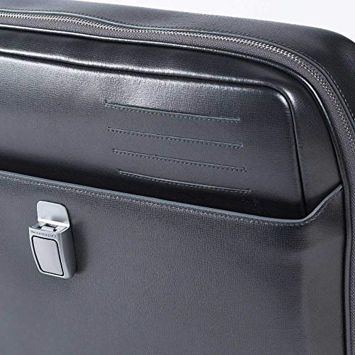 Mandarina Duck Times - Maletín de Cuero Mujer, Color Gris, Talla Einheitsgröße