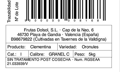 Mandarinas de Valencia DOLSOL. (5kg) Mandarinas de Valencia DOLSOL. Familia de agricultores con campos en Tavernes de la Valldigna desde 1977. ¡El sabor es lo nuestro!