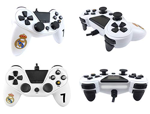 Mando con cable Pro4 controller para consola PS4 / Slim/ Pr - PC -PS3 - Accesorios de videojuegos Real Madrid