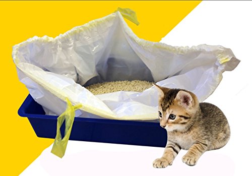 Manfâ Bolsas de Basura para Gatos 2 Paquetes (14 Bolsas), Bolsas de Basura de Prueba 8 Bolsas como Regalo (large940 * 457 * 0.032 mm)