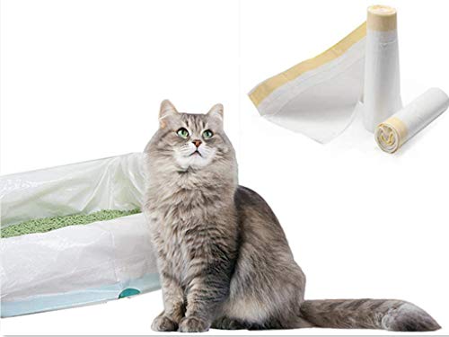 Manfâ Bolsas de Basura para Gatos 2 Paquetes (14 Bolsas), Bolsas de Basura de Prueba 8 Bolsas como Regalo (large940 * 457 * 0.032 mm)