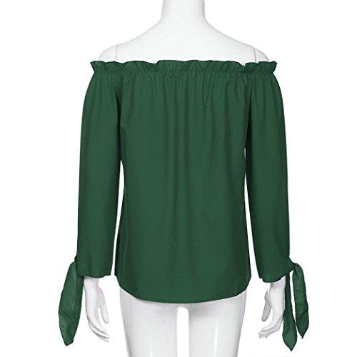 Manga del murc Mujer, Covermason Las Mujeres Batwing Manga Estrellas impresión Baggy Tops Blusa(L,Verde)
