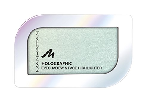 Manhattan Holographic Ombre Eyeshadow, color 002 minted Meteor, sombra con holographischem Efecto En Turquesa, 1er Pack (1 x 4 G)