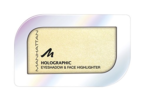 Manhattan Holographic Ombre Eyeshadow, color 004 Gilded Moon, sombra con holographischem Efecto En Oro, 1er Pack (1 x 4 G)