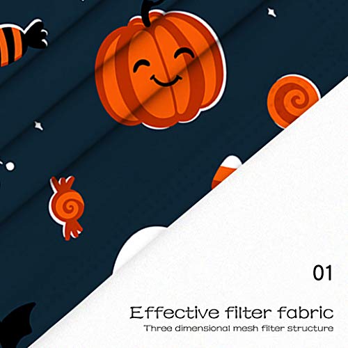 MaNMaNing Niños Protección 3 Capas Transpirables con Elástico para Los Oídos Pack 50 unidades 20200903-MANING-HL50 (Halloween 1)