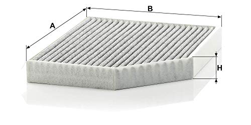 MANN-FILTER CUK 2450 Original Filtro de Habitáculo, Filtro antipolen con carbón activo, para automóviles