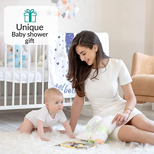 Manta Mensual De Hito Para Bebé, Unisex | Manta Mensual De Bebé Para Fotos | Regalos Personalizados Para Futuras Mamás | Registra Su Edad Y Crecimiento | Suave, Gruesa Y Grande