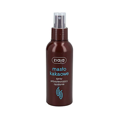 Manteca de coco Ziaja en spray para el cuerpo, acelerador de bronceado para piel seca a normal 00772, 100 ml