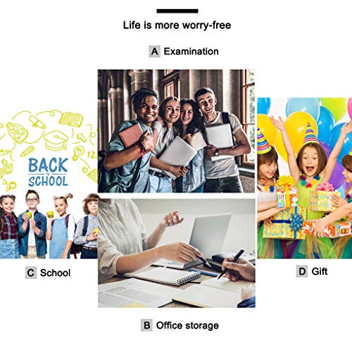 Maomaoyu Estuche de gran capacidad para niños y niñas, con triple bolsillo con cremallera, ligero, resistente al agua, color Camuflaje negro