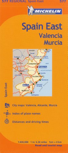 MAP-MICHELIN SPAIN EAST VALENC (Maps/Regional (Michelin))