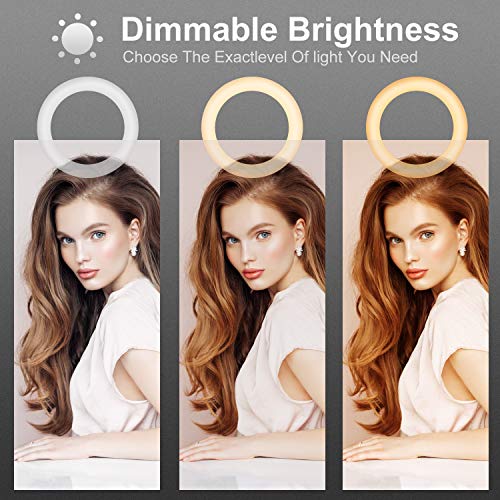 Maquillaje Anillo Light 6" Beauty Selfie Photo Light Kit con Soporte Lámpara LED súper Brillante para fotografía Videos de Youtube Streaming Instagram
