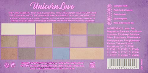 Maquillaje Revolution I Heart Makeup palé Eyeshadow Palette Unicorn Love 22 g (16 Colours)