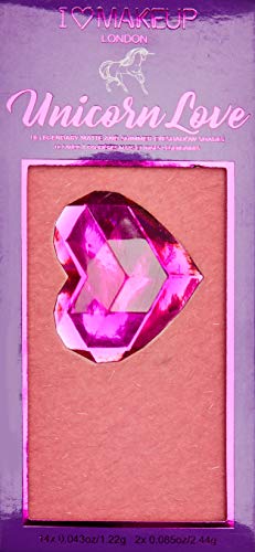 Maquillaje Revolution I Heart Makeup palé Eyeshadow Palette Unicorn Love 22 g (16 Colours)