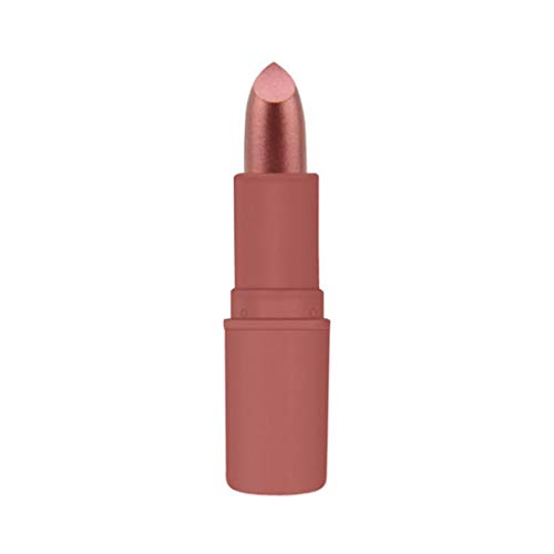 Maquillaje Textura Mate Pintalabios Lip Gloss Kit impermeable y dura más tiempo labial metálico Lustre del labio cosmético-1 Pieza Rust roja