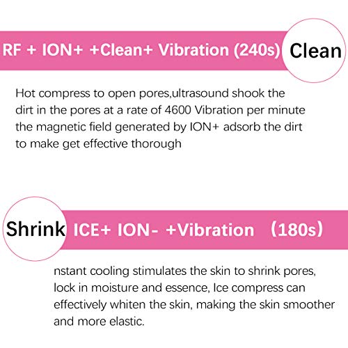 Máquina blanqueadora de la piel, dispositivo de tonificación facial antienvejecimiento de vibración RF caliente y frío, reductor de arrugas, elimina la limpieza de la piel edema y reduce los poros