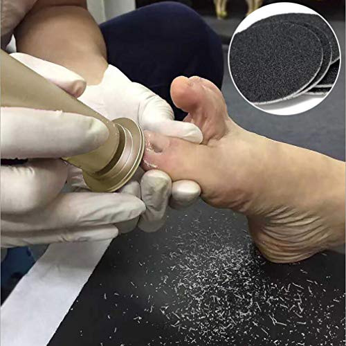 Máquina Eléctrica Para Remover Callos [Velocidad Ajustable] Con Discos De Papel De Lija De Reemplazo, Para Quitar La Piel Muerta Y Reducir Los Callos, Adecuada Para Uso En Salones Familiares (Oro)