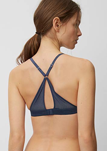 Marc O'Polo Body & Beach W-Triangle Bra Sujetador de triángulo, Azul (Navy 815), 100B (Talla del Fabricante: 085B) para Mujer