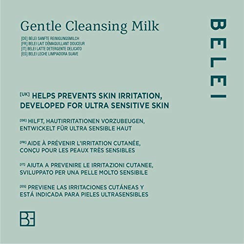 Marca Amazon - Belei Leche limpiadora suave para pieles ultrasensibles, 200 ml