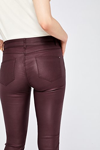 Marca Amazon - find. Pantalones Mujer, Burdeos oscuro (arándano), 38, Label: S