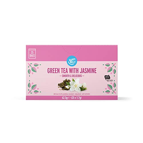 Marca Amazon - Happy Belly Bolsitas de té verde con jazmín (150 bolsitas)