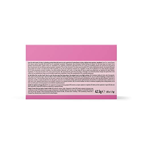 Marca Amazon - Happy Belly Bolsitas de té verde con jazmín (150 bolsitas)