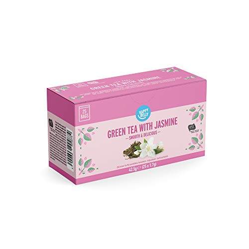 Marca Amazon - Happy Belly Bolsitas de té verde con jazmín (150 bolsitas)
