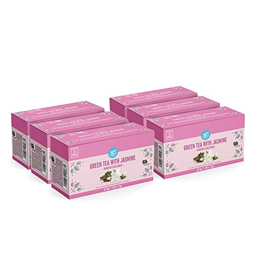 Marca Amazon - Happy Belly Bolsitas de té verde con jazmín (150 bolsitas)