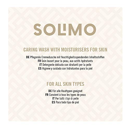 Marca Amazon - Solimo Gel de ducha con manteca de Karité- Paquete de 6 (6 Botellas x 400 ml)