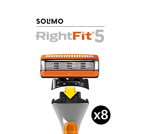 Marca Amazon - Solimo RightFit5 8 recambios - compatible con Fusion5