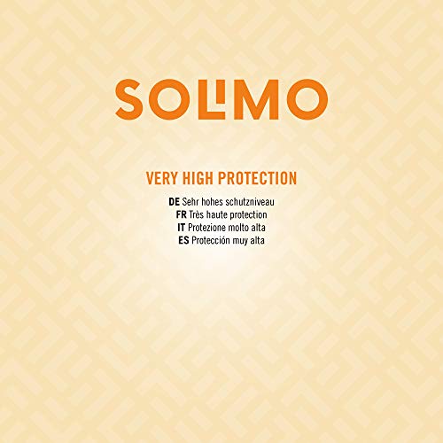 Marca Amazon - Solimo - SUN - Crema solar facial FPS 50+, con vitamin E, antioxidante (4x50 ml)