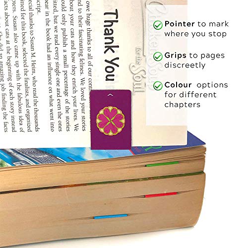 Marcapáginas Chakras Magnéticos, Diseños Originales con Información Sobre Los Chakras y Energía Equilibrada, 2,6 x 4 cm Tamaño Plegado (8 pieza)