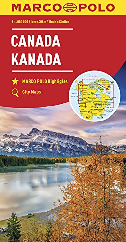 Marco Polo Canada: Wegenkaart 1:4 000 000