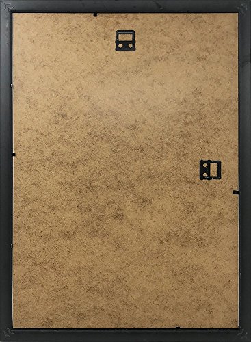 Marcos de madera de 50 x 70 cm, color negro, para póster y para colgar en la pared, frontales acrílicos, marcos de fotos