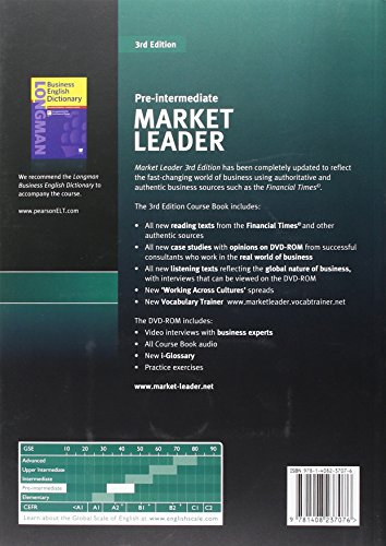 Market Leader 3rd Edition Pre-Intermediate Coursebook & DVD-ROM Pack