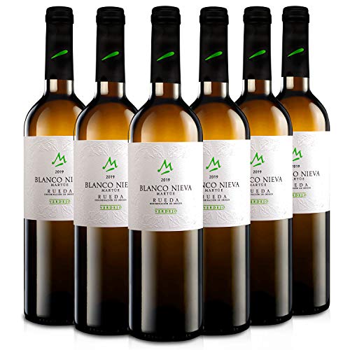 Martúe Blanco Nieva Verdejo Vino Blanco D.O. Rueda - 6 Botellas x 750 ml (2019, 6)