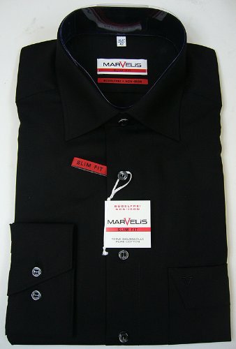 MarVelis camisa Modern Fit - algodón, 20-champán, 100% algodón, Unisex, 43