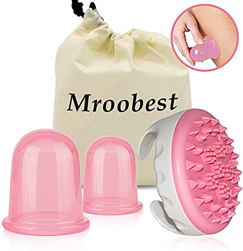 Masajeador anticelulítico, Ventosa Anticelulitica, Ventosa Celulitis, Cupping Cups, Conjunto de Masaje para Celulitis - para piel Anticelulítica, Antienvejecimiento y Suave (3 Piezas)