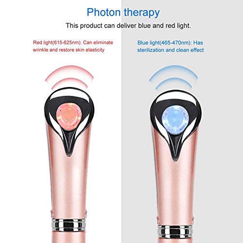 Masajeador de Ojos Eléctrico, Masajeador de Facial, para Cuidado de la Piel del Ojo (oro rosa)