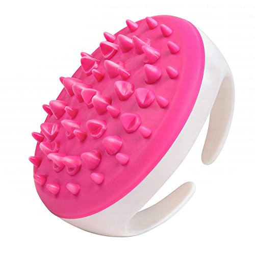 Masajes Cepillo Celulitis,Vococal Celulitis Cepillo de Cuerpo para Reducir depósitos grasos/Reparar piel/Elimina las toxinas/Aprieta tonifica (Rosa)