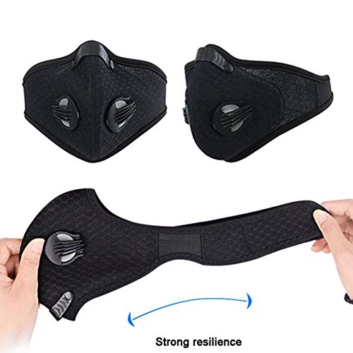 Mascara antipolucion mascaras Bicicleta Mascarilla Facial para la contaminación de Las Mujeres La contaminación máscara Ciclismo