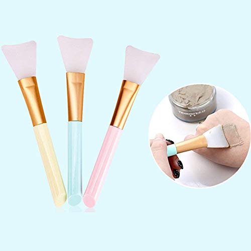 Máscara Cepillo, Juego con 3 máscaras Beauty Tool suave silicona Máscaras Pincel cara y loción corporal aplicador Herramientas